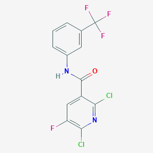 2,6-dichloro-5-fluoro-N-[3-(trifluoromethyl)phenyl]nicotinamide