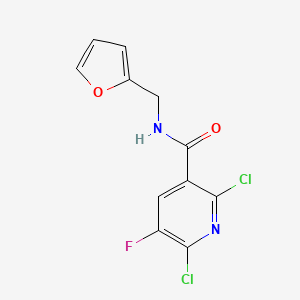 2,6-dichloro-5-fluoro-N-(2-furylmethyl)nicotinamide