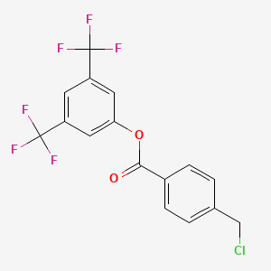 molecular formula C16H9ClF6O2 B3042945 3,5-Bis(trifluoromethyl)phenyl 4-(chloromethyl)benzoate CAS No. 680579-24-2