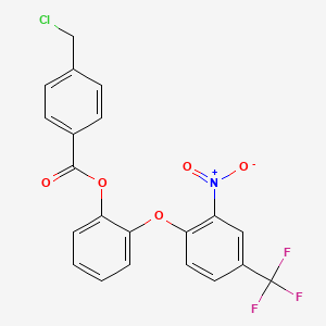 2-[2-Nitro-4-(trifluoromethyl)phenoxy]phenyl 4-(chloromethyl)benzoate