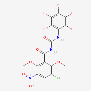 N-(3-chloro-2,6-dimethoxy-5-nitrobenzoyl)-N'-(2,3,4,5,6-pentafluorophenyl)urea