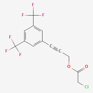 3-[3,5-Di(trifluoromethyl)phenyl]prop-2-ynyl 2-chloroacetate
