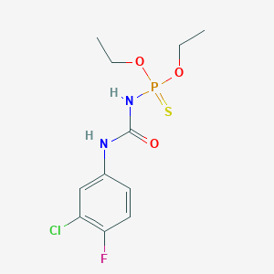 1-(3-Chloro-4-fluorophenyl)-3-diethoxyphosphinothioylurea