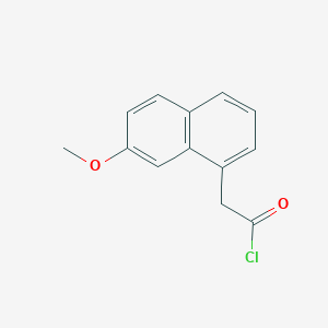 B3042974 2-(7-Methoxynaphthalen-1-yl)acetyl chloride CAS No. 6836-23-3