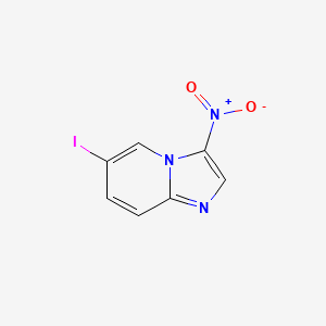 molecular formula C7H4IN3O2 B3042983 6-碘-3-硝基-咪唑并[1,2-a]吡啶 CAS No. 690258-23-2