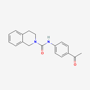 N-(4-acetylphenyl)-3,4-dihydro-2(1H)-isoquinolinecarboxamide