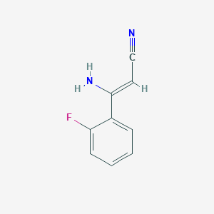 (Z)-3-Amino-3-(2-fluorophenyl)acrylonitrile