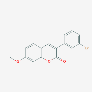 3-(3-Bromophenyl)-7-methoxy-4-methylchromen-2-one