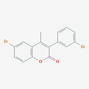 6-Bromo-3-(3-bromophenyl)-4-methylchromen-2-one