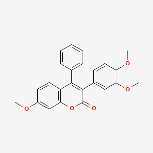 3-(3 inverted exclamation mark ,4 inverted exclamation mark -Dimethoxyphenyl)-7-methoxy-4-phenylcoumarin