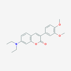 7-(Diethylamino)-3-(3,4-dimethoxyphenyl)chromen-2-one