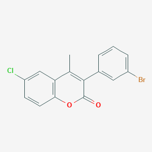 molecular formula C16H10BrClO2 B3043059 3-(3-Bromophenyl)-6-chloro-4-methylchromen-2-one CAS No. 720673-96-1
