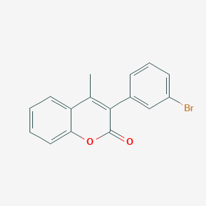 molecular formula C16H11BrO2 B3043064 3-(3-Bromophenyl)-4-methylchromen-2-one CAS No. 720674-16-8