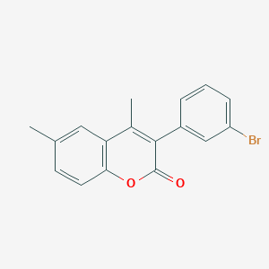 molecular formula C17H13BrO2 B3043066 3-(3-Bromophenyl)-4,6-dimethylchromen-2-one CAS No. 720674-42-0