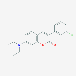 molecular formula C19H18ClNO2 B3043068 3-(3-Chlorophenyl)-7-(diethylamino)chromen-2-one CAS No. 720674-50-0