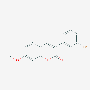 molecular formula C16H11BrO3 B3043069 3-(3-Bromophenyl)-7-methoxychromen-2-one CAS No. 720674-57-7