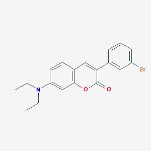 molecular formula C19H18BrNO2 B3043070 3-(3-Bromophenyl)-7-(diethylamino)chromen-2-one CAS No. 720674-64-6