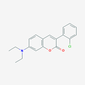 molecular formula C19H18ClNO2 B3043072 3-(2-Chlorophenyl)-7-(diethylamino)chromen-2-one CAS No. 720674-79-3