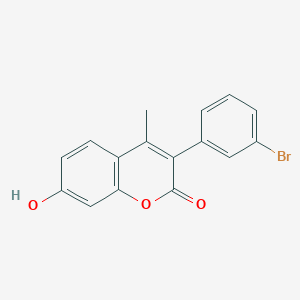 molecular formula C16H11BrO3 B3043075 3-(3-Bromophenyl)-7-hydroxy-4-methylchromen-2-one CAS No. 720674-99-7