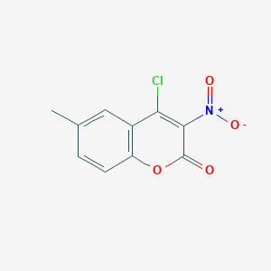 molecular formula C10H6ClNO4 B3043082 4-Chloro-6-methyl-3-nitrocoumarin CAS No. 720676-45-9