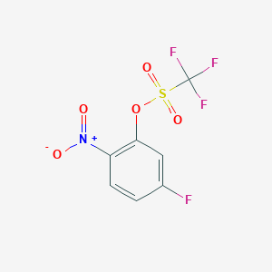 molecular formula C7H3F4NO5S B3043089 5-Fluoro-2-nitrophenyl trifluoromethanesulfonate CAS No. 722536-31-4