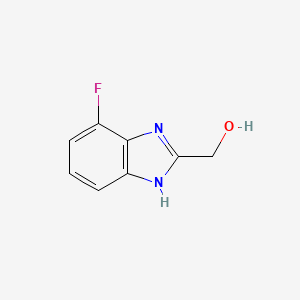 molecular formula C8H7FN2O B3043092 4-氟-2-(羟甲基)苯并咪唑 CAS No. 724788-99-2