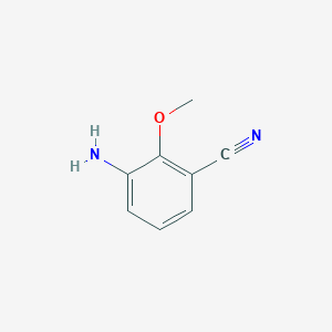 molecular formula C8H8N2O B3043093 3-氨基-2-甲氧基苯甲腈 CAS No. 725718-10-5