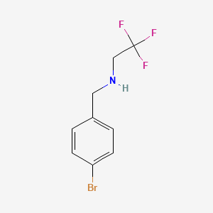 molecular formula C9H9BrF3N B3043096 N-(4-bromobenzyl)-2,2,2-trifluoroethanamine CAS No. 728948-25-2