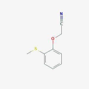 molecular formula C9H9NOS B3043099 2-Methylthiophenoxyacetonitrile CAS No. 72955-90-9