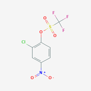 molecular formula C7H3ClF3NO5S B3043103 2-Chloro-4-nitrophenyl triflate CAS No. 73088-08-1