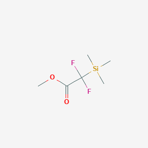 molecular formula C6H12F2O2Si B3043104 三甲基甲硅烷基二氟乙酸甲酯 CAS No. 730971-66-1