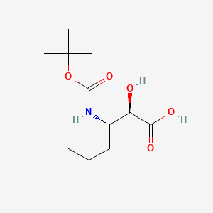 molecular formula C12H23NO5 B3043110 Boc-(2R,3S)-3-amino-2-hydroxy-5-methylhexanoic acid CAS No. 73397-28-1