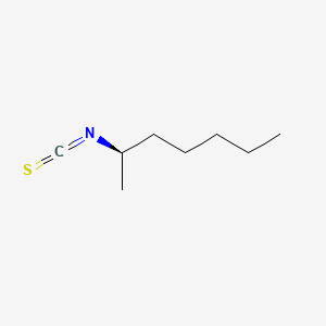 molecular formula C8H15NS B3043113 (R)-(-)-2-Heptyl isothiocyanate CAS No. 737000-93-0