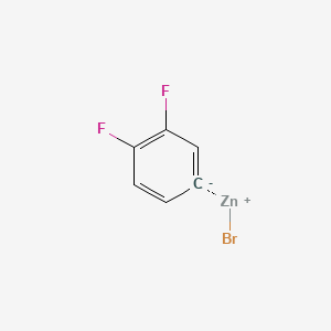 molecular formula C6H3BrF2Zn B3043116 3,4-二氟苯基锌碘化物 CAS No. 737797-28-3