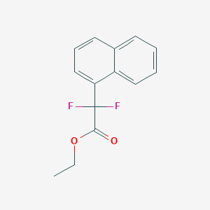 molecular formula C14H12F2O2 B3043119 Ethyl 2,2-Difluoro-2-(1-naphthyl)acetate CAS No. 73790-00-8