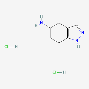 molecular formula C7H13Cl2N3 B3043128 4,5,6,7-tetrahydro-1H-indazol-5-amine dihydrochloride CAS No. 74197-17-4