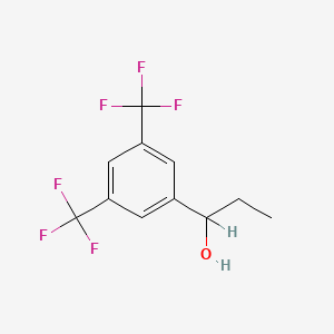 molecular formula C11H10F6O B3043129 1-[3,5-Bis(trifluoromethyl)phenyl]propan-1-ol CAS No. 742097-70-7