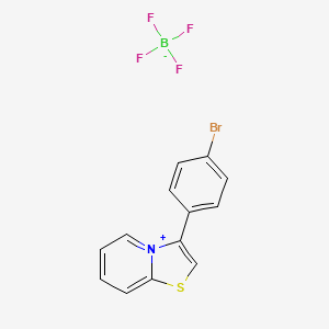 molecular formula C13H9BBrF4NS B3043132 3-(4-Bromophenyl)pyrido[2,1-b][1,3]thiazol-4-ium tetrafluoroborate CAS No. 74325-34-1