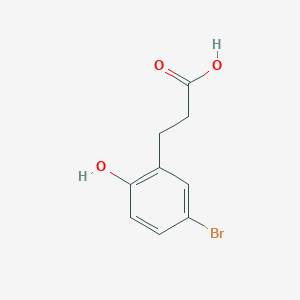 molecular formula C9H9BrO3 B3043145 3-(5-溴-2-羟基苯基)丙酸 CAS No. 749878-59-9