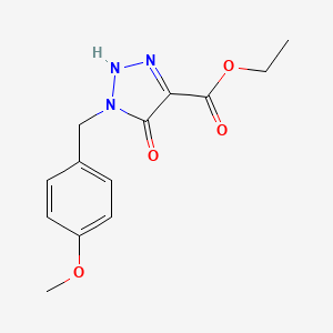 B3043146 ethyl 5-hydroxy-1-(4-methoxybenzyl)-1H-1,2,3-triazole-4-carboxylate CAS No. 75020-41-6