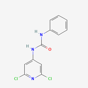 molecular formula C12H9Cl2N3O B3043150 N-(2,6-dichloro-4-pyridyl)-N'-phenylurea CAS No. 75279-45-7