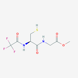molecular formula C8H11F3N2O4S B3043152 N-(N-Trifluoroacetyl-L-cysteinyl)-glycine methyl ester CAS No. 75290-62-9