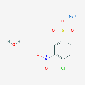 molecular formula C6H5ClNNaO6S B3043155 Sodium 4-chloro-3-nitro-1-benzenesulphonate hydrate CAS No. 754983-42-1
