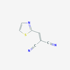 molecular formula C7H3N3S B3043174 (1,3-Thiazol-2-ylmethylene)malononitrile CAS No. 771565-96-9