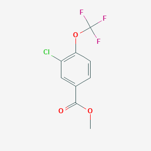 molecular formula C9H6ClF3O3 B3043184 Methyl 3-chloro-4-(trifluoromethoxy)benzoate CAS No. 773874-04-7