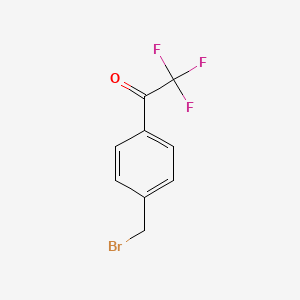 molecular formula C9H6BrF3O B3043196 4-(Trifluoroacetyl)benzyl bromide CAS No. 78126-14-4