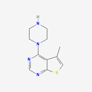 5-Methyl-4-piperazinothieno[2,3-d]pyrimidine
