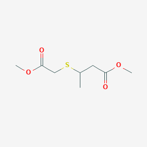 molecular formula C8H14O4S B3043202 Methyl 3-[(2-methoxy-2-oxoethyl)thio]butanoate CAS No. 78648-41-6