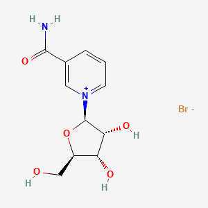 1-[(2R,3R,4S,5R)-3,4-Dihydroxy-5-(hydroxymethyl)oxolan-2-yl]pyridin-1-ium-3-carboxamide;bromide
