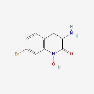 molecular formula C9H9BrN2O2 B3043214 3-Amino-7-bromo-1-hydroxy-3,4-dihydroquinolin-2(1H)-one CAS No. 791016-00-7